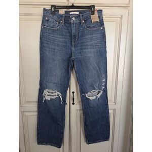 Levi's Low Pro Straight Distressed Jeans Womens 30x30 Mid Rise